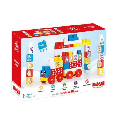 Dolu Toy Jumbo Τουβλάκια 50 τμχ σε κουτί 001.5031