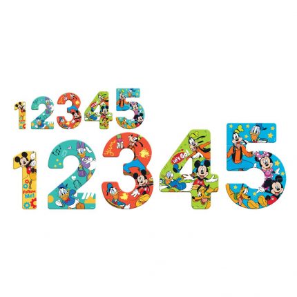 Puzzle Αριθμοί 1-5 Mickey 5205698531569 Luna