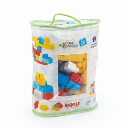 Σακούλα με 60 Μεγάλα Τουβλάκια 001.5019 12m+, Dolu Toys