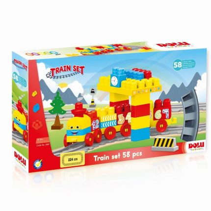 Σετ Τρένο με 58 Τουβλάκια 18m+ 001.5081, Dolu Toy