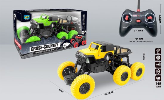 Zita Toys Τηλεκατευθυνόμενο Jeep με 6 Ρόδες και USB 1:16 3+ Πράσινο 005.66