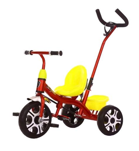 Τρίκυκλο Ποδήλατο με Χερούλι Κατεύθυνσης Κόκκινο 2+ 017.516BC-R, Zita Toys
