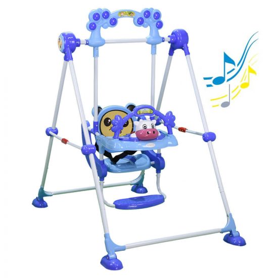 Παιδική Κούνια Cow Blue 021-181, Bebe Stars