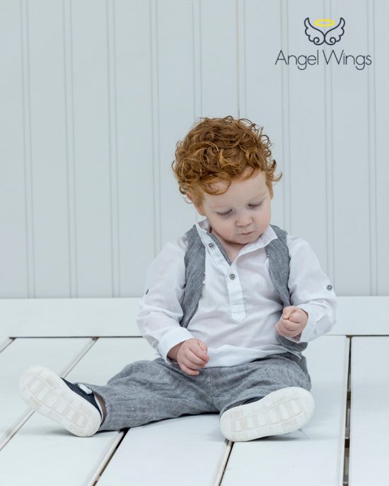Βαπτιστικό κοστουμάκι για αγόρι 023, Angel Wings