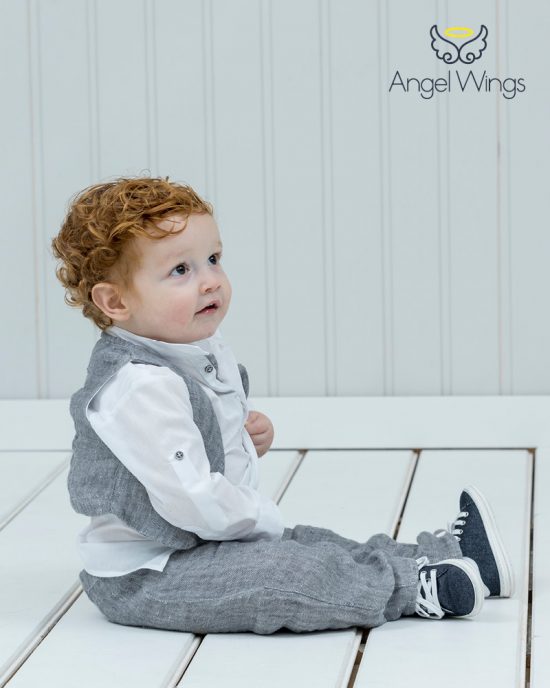 Βαπτιστικό κοστουμάκι για αγόρι 023, Angel Wings