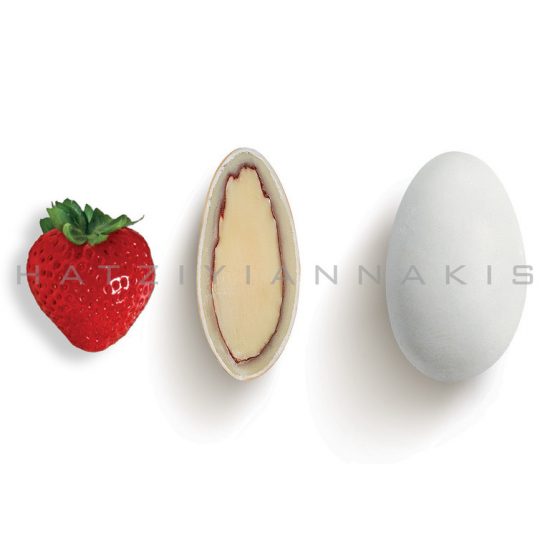 Οικονομική Συσκευασία Κουφέτα Choco Almond 4kg Φράουλα, Χατζηγιαννάκη (τιμή κιλού 21,58€)