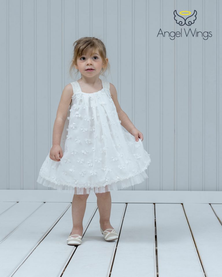Βαπτιστικό φορεματάκι για κορίτσι Lydia, Angel Wings
