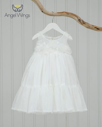 Βαπτιστικό φορεματάκι για κορίτσι Nymph, Angel Wings