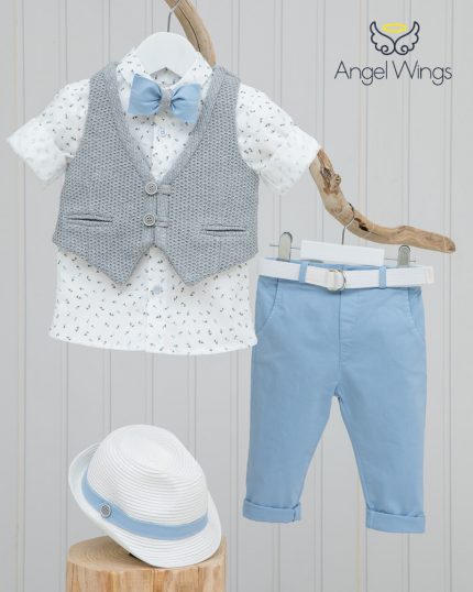 Βαπτιστικό κοστουμάκι για αγόρι 091, Angel Wings