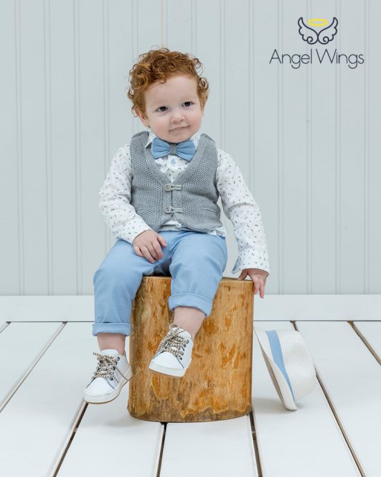 Βαπτιστικό κοστουμάκι για αγόρι 091, Angel Wings