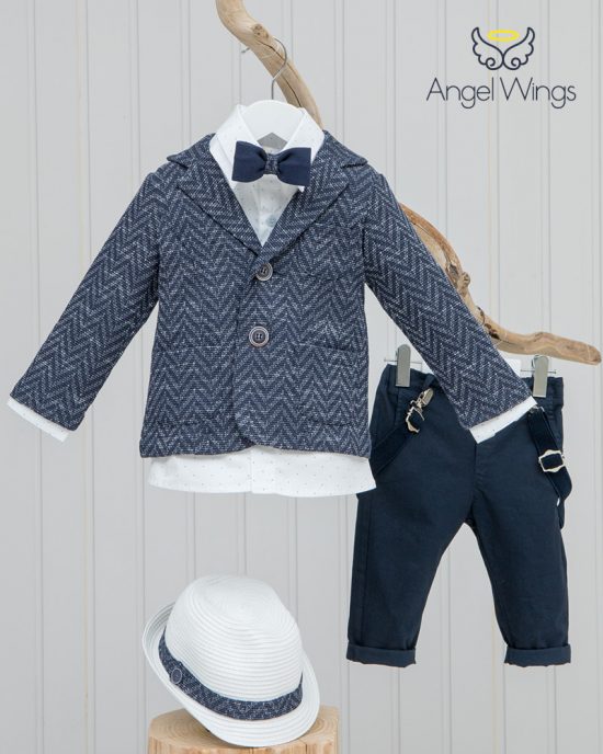 Βαπτιστικό κοστουμάκι για αγόρι 094, Angel Wings