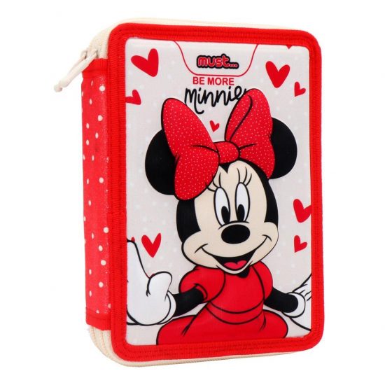 Κασετίνα Διπλή Γεμάτη Disney Minnie Mouse Be More Minnie Must 15x5x21 5205698551079