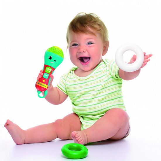 Baby Clementoni Βρεφικό Παιχνίδι Baby Mικρόφωνο 10m+ 1000-17181, As Company