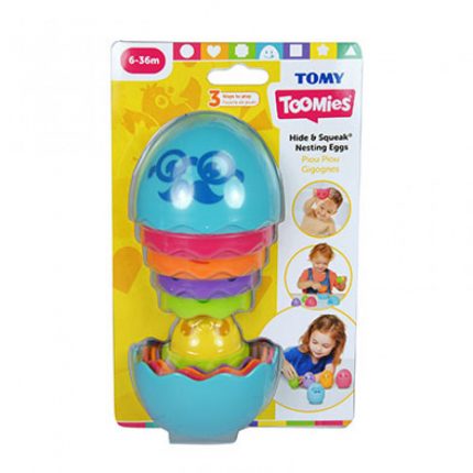 Tomy Toomies Βρεφικό Παιχνίδι Αυγουλάκια Στη Φωλιά 6m+, As Company