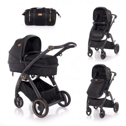 Lorelli Μετατρεπόμενο παιδικό καρότσι ADRIA 2 in 1 Black 10021452005