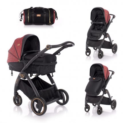 Lorelli καρότσι Adria 2 in 1 Black & Red 10021452006