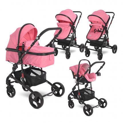 Lorelli πολυκαρότσι Alba Classic 3 in 1 Candy Pink 10021662189