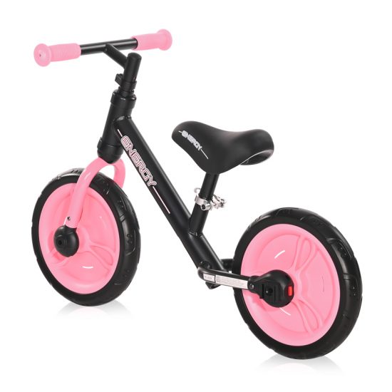 Lorelli Ποδήλατο ισορροπίας ENERGY 2in1 Black & Pink 10050480005