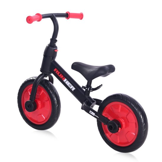 Lorelli Ποδήλατο ισορροπίας RUNNER 2in1 Black & Red 10410030008#