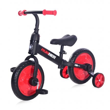 Lorelli Ποδήλατο ισορροπίας RUNNER 2in1 Black & Red 10410030008