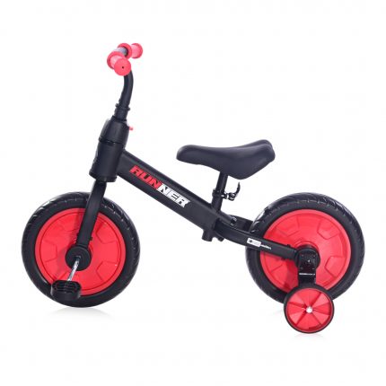 Lorelli Ποδήλατο ισορροπίας RUNNER 2in1 Black & Red 10410030008#