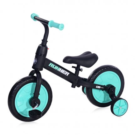 Lorelli Ποδήλατο ισορροπίας RUNNER 2in1 Black & Turquoise 10410030009