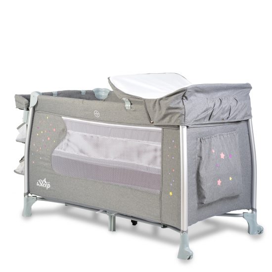 Cangaroo Παρκοκρέβατο iSleep Grey 3800146247942