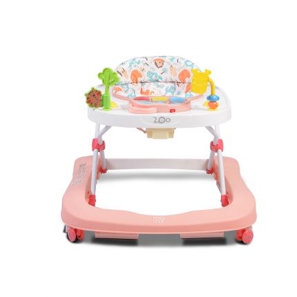 Cangaroo Στράτα Baby Walker Zoo Pink 3800146243906