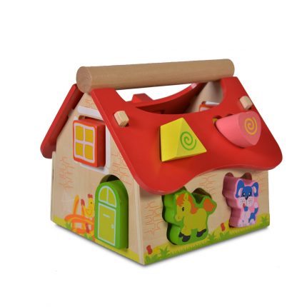 Moni  2044 Wooden educational house with animals 3800146221041