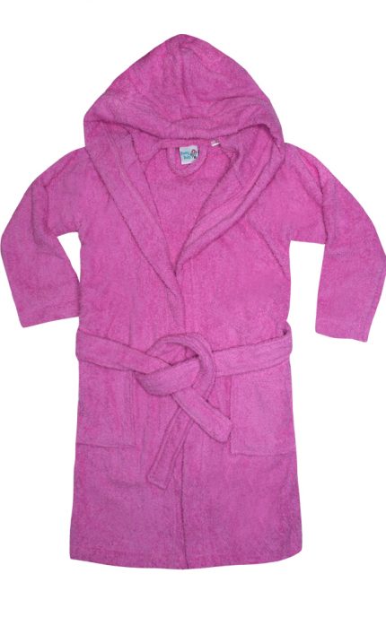 Μπουρνούζι Παιδικό με Κουκούλα Ροζ Βαμβακερό 100%, 400gsm - Pretty Baby