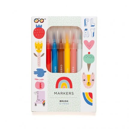 10 Μαρκαδόροι λεπτοί Felt Tip - Petit Monkey