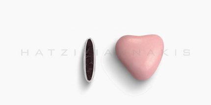 Οικονομική Συσκευασία Κουφέτα Καρδιά 4kg Ροζ Ανοιχτό Ματ, Χατζηγιαννάκη (τιμή κιλού 14,12€)