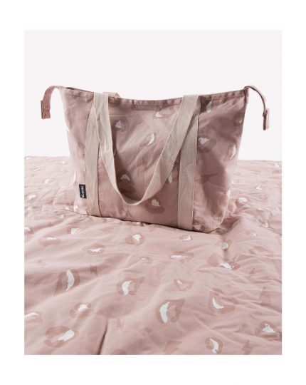 Picnic Blanket Pink Leopard (130x130cm) - Minene