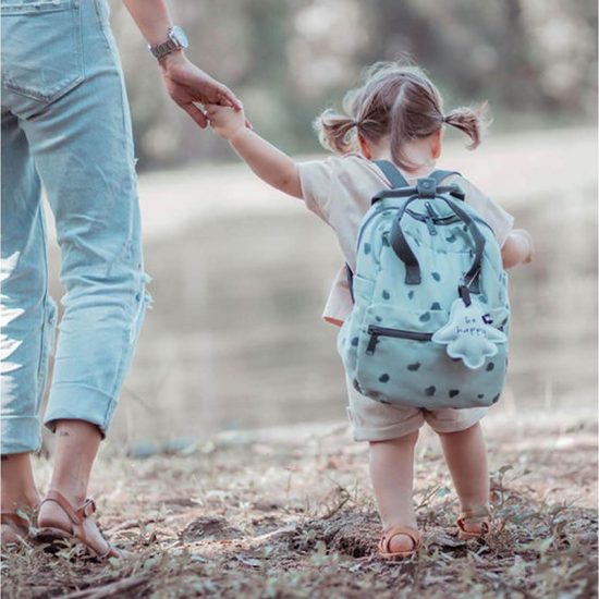 Mini Cotton Backpack Grey Sprinkles - Minene