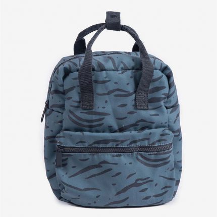 Mini Cotton Backpack Blue Zebra - Minene