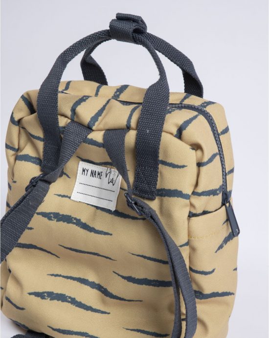 Mini Cotton Backpack Ochre Zebra - Minene
