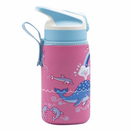 Παγούρι Love Whales Tritan 450ml Με Θήκη BPA Free || Laken