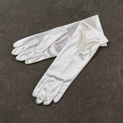 Νυφικά Γάντια σε Λευκό Χρώμα με Πεταλούδα 1247