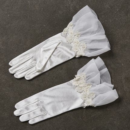 Νυφικά Γάντια Λευκά 1260