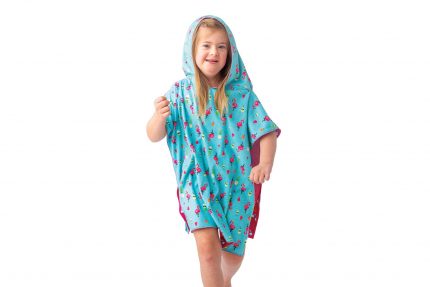 Πόντσο Διπλής Όψης UPF50+ Unicorn/Tropical (61x61cm) - FlapJackKids