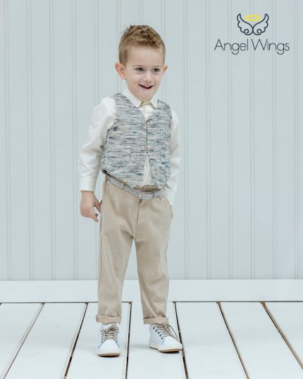Βαπτιστικό κοστουμάκι για αγόρι 131, Angel Wings