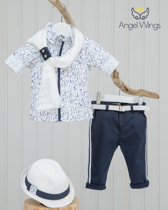 Βαπτιστικό κοστουμάκι για αγόρι 136, Angel Wings