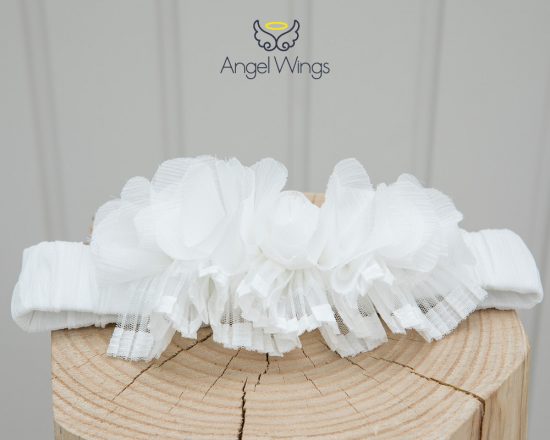 Βαπτιστικό φορεματάκι για κορίτσι Cornilia Εκρού, 142 Angel Wings