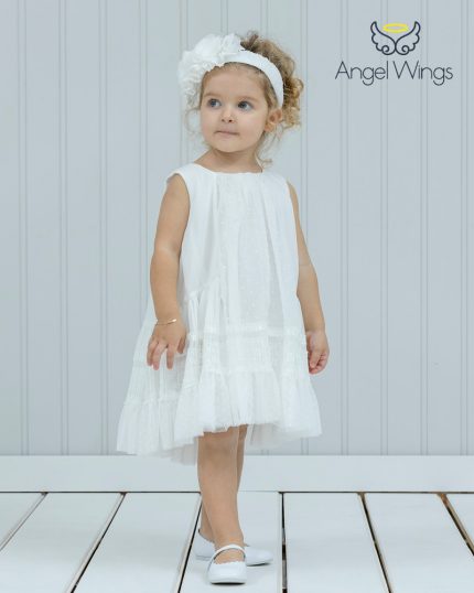Βαπτιστικό φορεματάκι για κορίτσι Cornilia, 142 Angel Wings