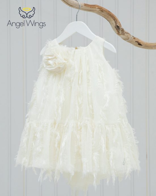 Βαπτιστικό φορεματάκι για κορίτσι Delphine, Angel Wings