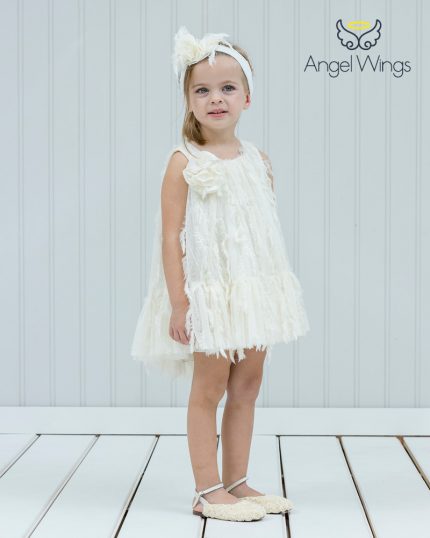Βαπτιστικό φορεματάκι για κορίτσι Delphine, Angel Wings