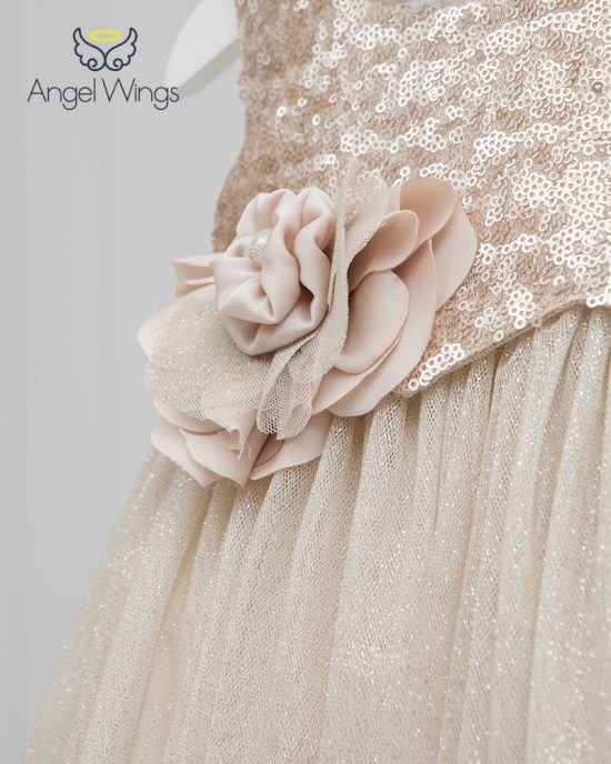 Βαπτιστικό φορεματάκι για κορίτσι Crystal, Angel Wings