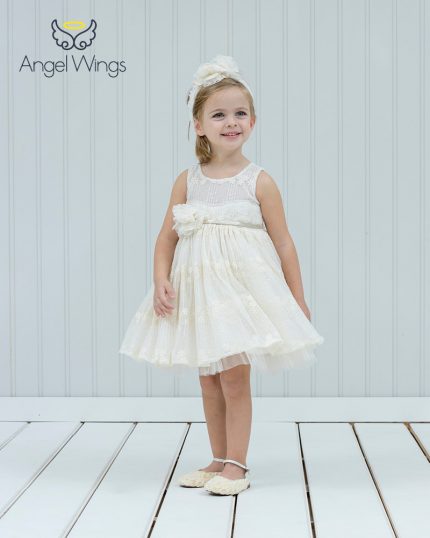 Βαπτιστικό φορεματάκι για κορίτσι Viviene, Angel Wings
