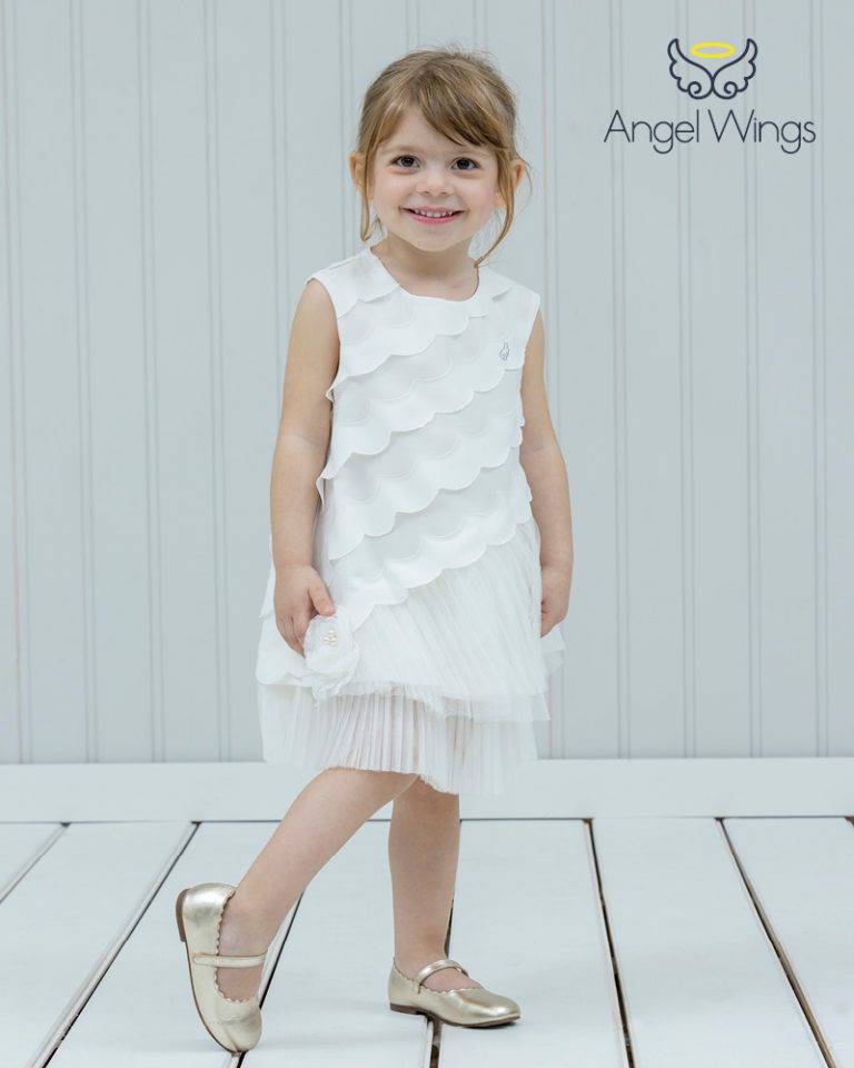 Βαπτιστικό φορεματάκι για κορίτσι Charlie, Angel Wings