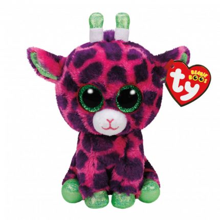 TY Beanie Boos Gilbert Χνουδωτό Καμηλοπάρδαλη Ροζ Και Μωβ 70εκ, As Company